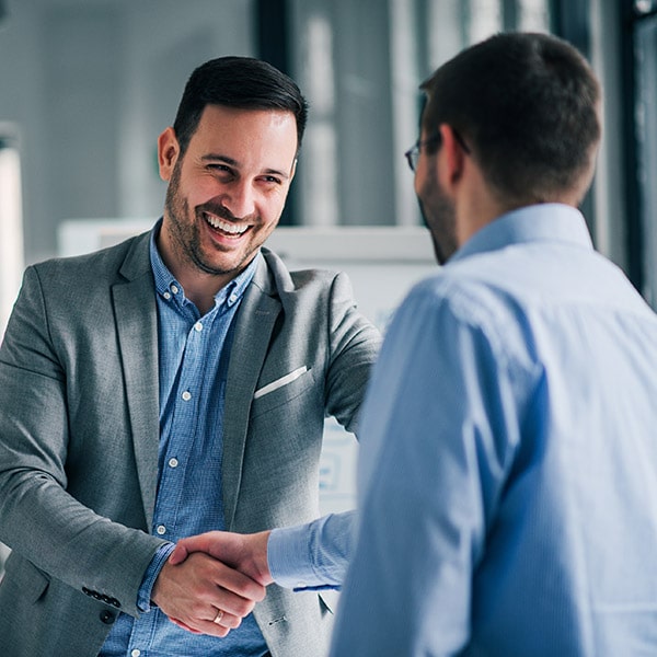 Businessmen shaking hands